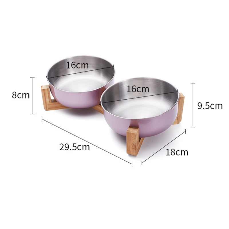 Big Dog Bowl Stainless Steel Gold Pet Bowl