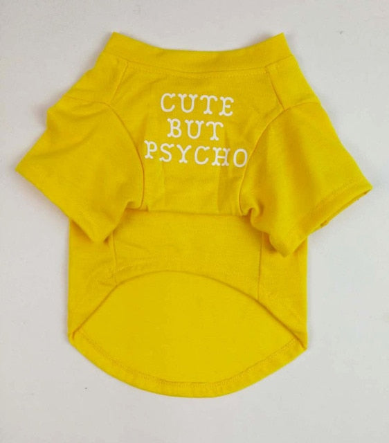 Dog Cotton T-shirt - With Writing