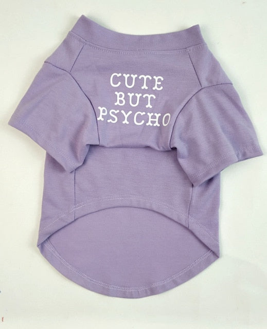 Dog Cotton T-shirt - With Writing