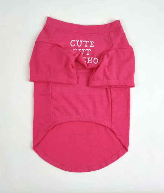 Dog Cotton T-shirt - With Writing