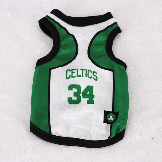 Small Medium Large Pet Dog Vest Mesh Breathable Sport Shirt Puppy Pugs Dog Clothes Bulldog Football Basketball Shirts Jersey