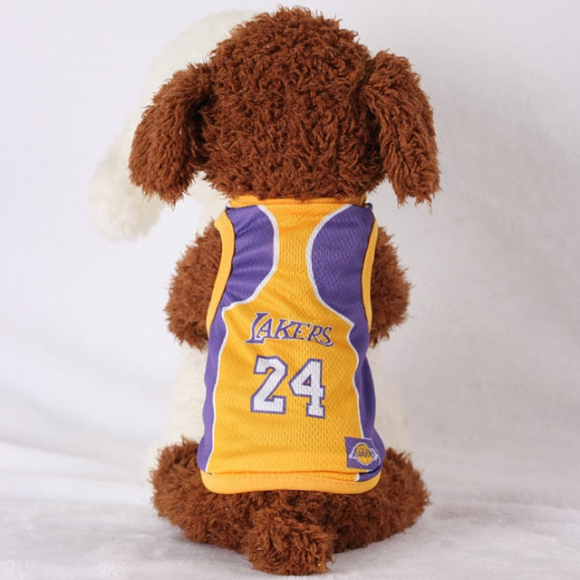 Small Medium Large Pet Dog Vest Mesh Breathable Sport Shirt Puppy Pugs Dog Clothes Bulldog Football Basketball Shirts Jersey