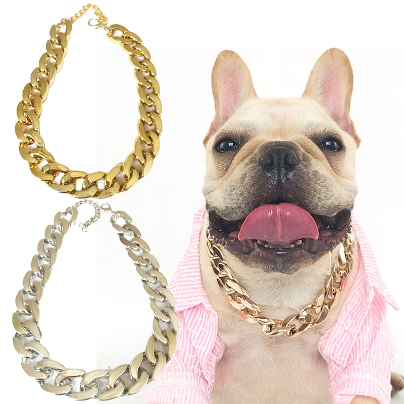 Personalized Bulldogs Gold Chain Necklace