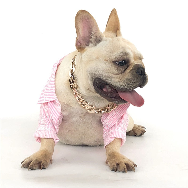 Personalized Bulldogs Gold Chain Necklace