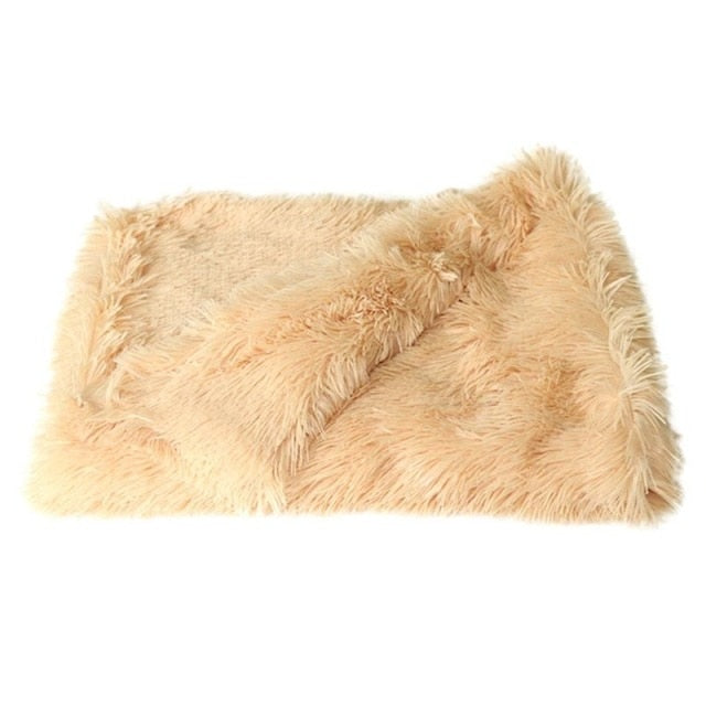 Long Plush Cat Sleeping Mat