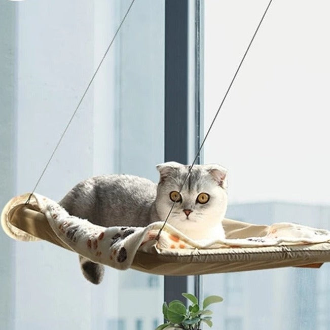 Cat Window Hammock With Blanket