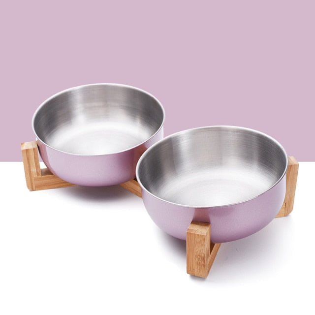 Big Dog Bowl Stainless Steel Gold Pet Bowl