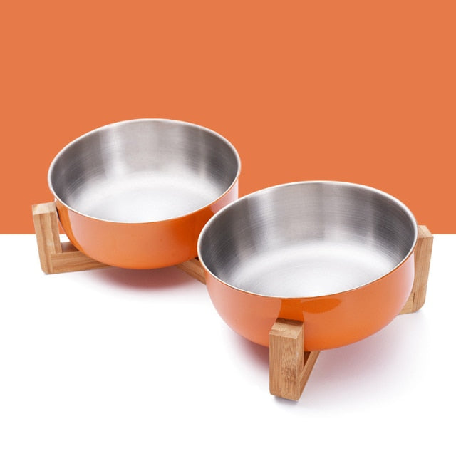 Big Dog Bowl Stainless Steel Gold Pet Bowl