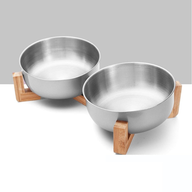 Big Dog Bowl Stainless Steel Gold Pet Bowl