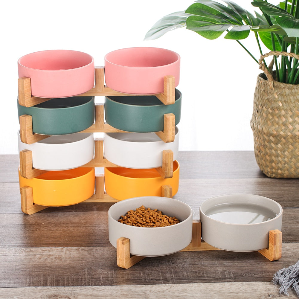 Ceramic Double Feeder