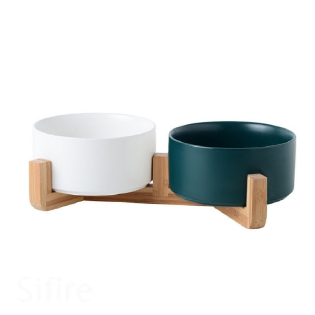Ceramic Double Feeder