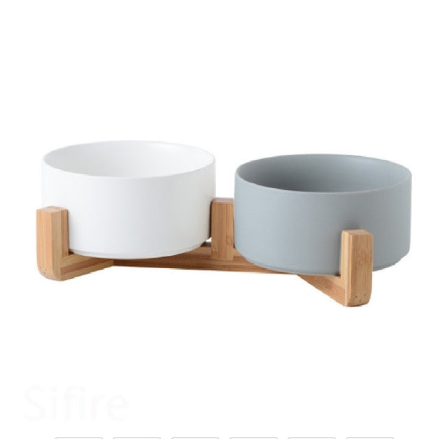 Ceramic Double Feeder