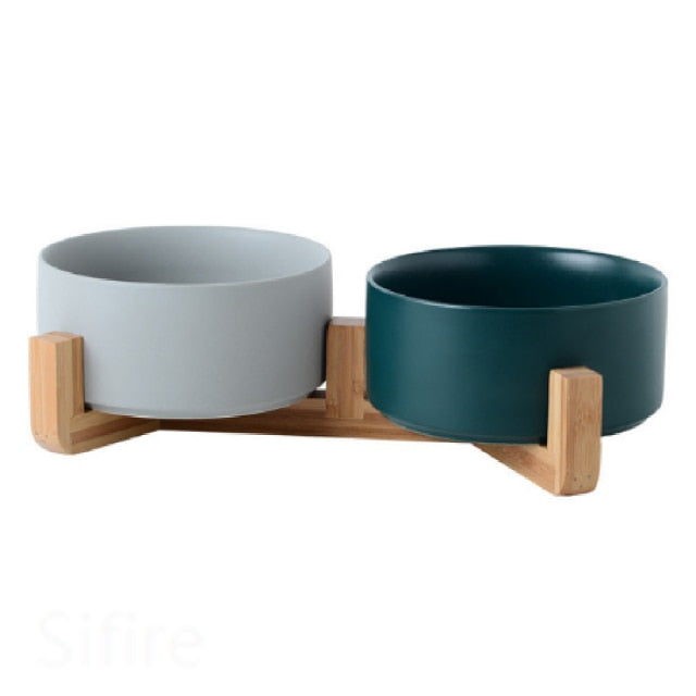 Ceramic Double Feeder