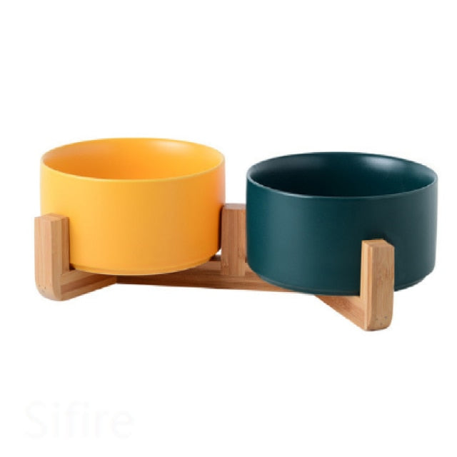 Ceramic Double Feeder