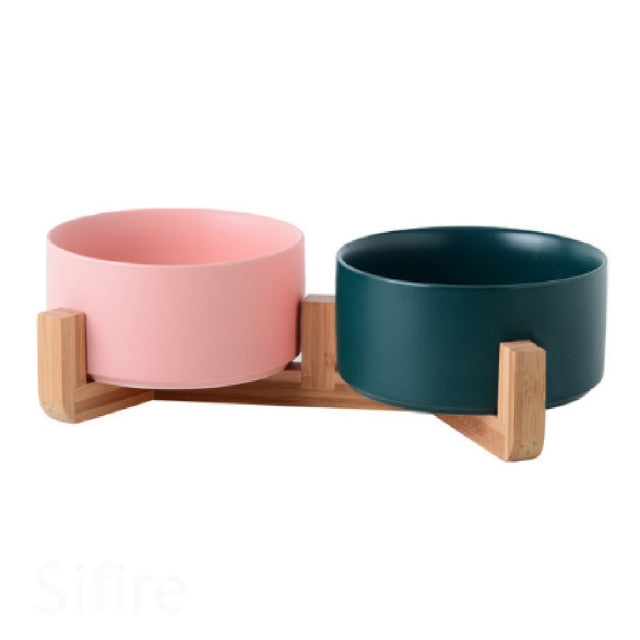 Ceramic Double Feeder