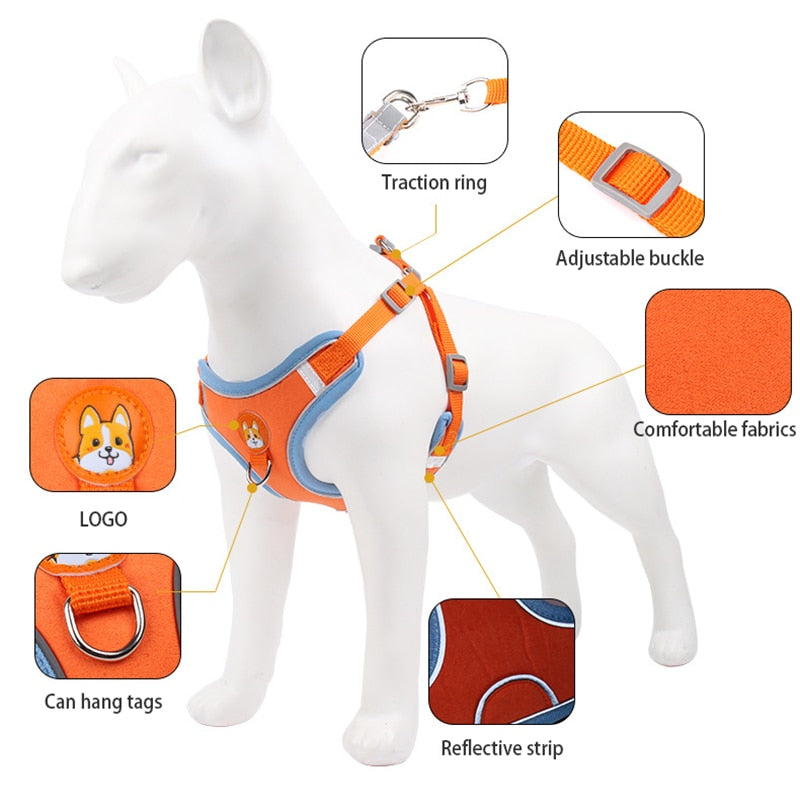 Leash Suede Breathable Cat/Dog Vest