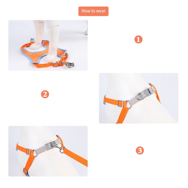 Leash Suede Breathable Cat/Dog Vest