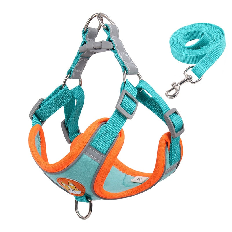 Leash Suede Breathable Cat/Dog Vest