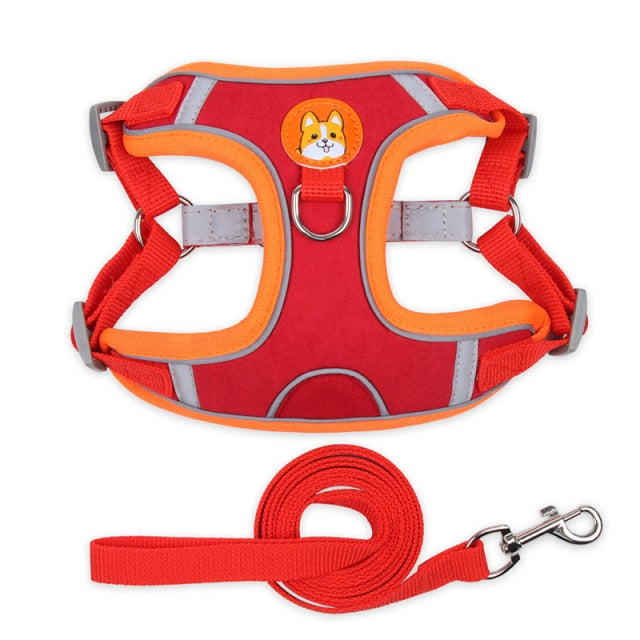 Leash Suede Breathable Cat/Dog Vest