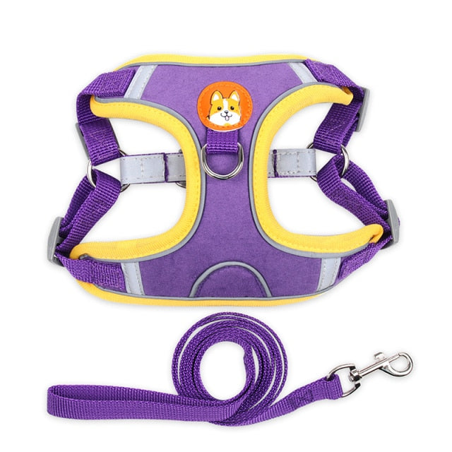 Leash Suede Breathable Cat/Dog Vest