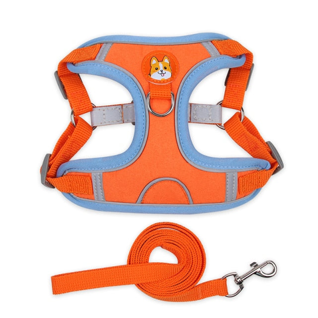 Leash Suede Breathable Cat/Dog Vest