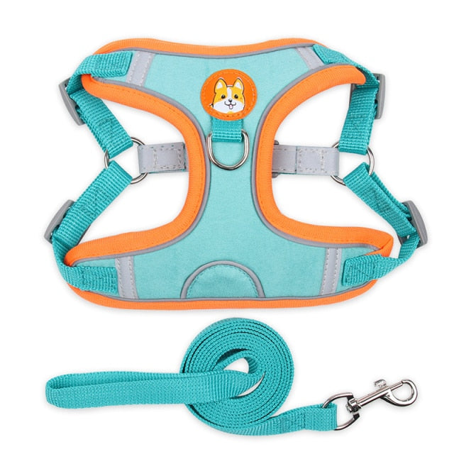 Leash Suede Breathable Cat/Dog Vest